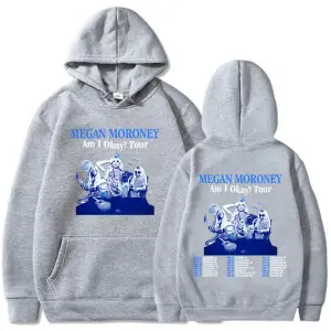 Beyaz Unisex Ben Tamam Tur Megan Moroney Baskı sudaderas hombre ErkekGiysil