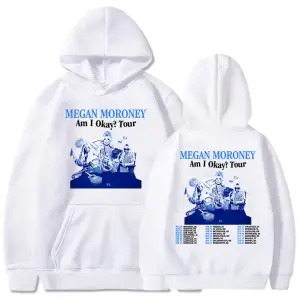 Beyaz Unisex Ben Tamam Tur Megan Moroney Baskı sudaderas hombre ErkekGiysil