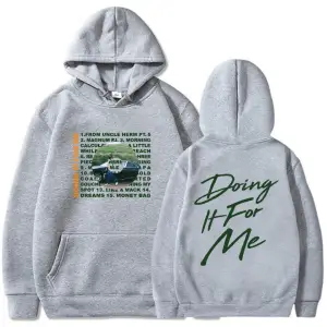 Beyaz Unisex Benim için yapıyor Larry haziran kapüşonlu Hip Hop rahat