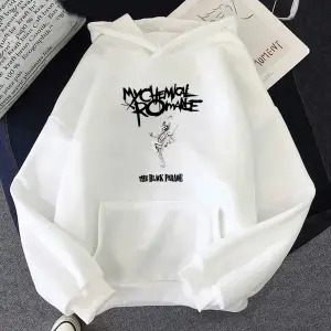 Beyaz Unisex Benim kimyasal Romance Punk Band lar siyah Parade Hoodie