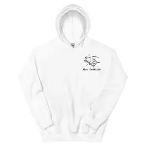 Beyaz Unisex Bir Wayne G Hoodie Mac DeMarco Gitar Grafik Baskı Rahatek Sudade