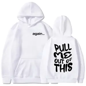 Beyaz Unisex Bu Fred tekrar beni çekin Ropa dera sonbahar kapüşonlu Sweatshirt Ro