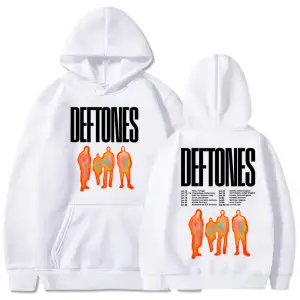 Beyaz Unisex Deftones 2025 Tour Printing Ropa Hombre Sudaderas Hooded Long Sleeve MenWomen Sweats