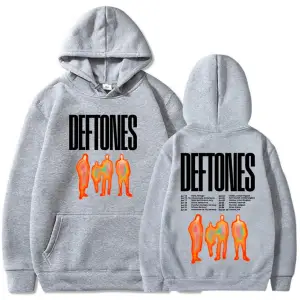 Beyaz Unisex Deftones 2025 Tour Printing Ropa Hombre Sudaderas Hooded Long Sleeve MenWomen Sweats