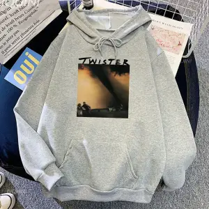 Beyaz Unisex Değil Benim İlk Tornadeo Twisters Film Kapüşonlular Sudaderas Ropa Hombres