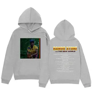 Beyaz Unisex Donald Glover Bando taş ve yeni dünya Hoodieslar rahat Pop