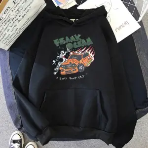 Beyaz Unisex Frank o-okyanus sarışın Hoodie karikatür grafik rahat Streetwear yaygın