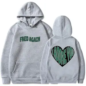 Beyaz Unisex Fred yine sana tapıyorum deras Con Capucha kapüşonlu Swe