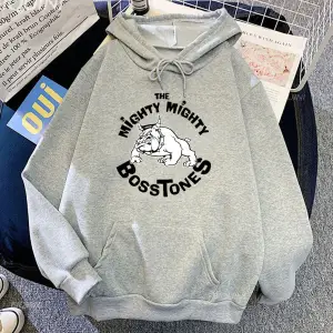 Beyaz Unisex Güçlü güçlü Bosstones lar kapüşonlu Casual