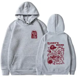 Beyaz Unisex Harrys House Love on Tour Hoody ErkekEstetik Grafik Rahat Hoodie