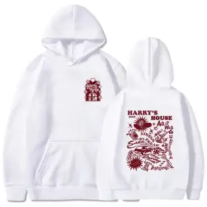 Beyaz Unisex Harrys House Love on Tour Hoody ErkekEstetik Grafik Rahat Hoodie