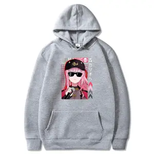 Beyaz Unisex Hololive VTuber Calliope Mori Merch Hoodie casual kapşonlu
