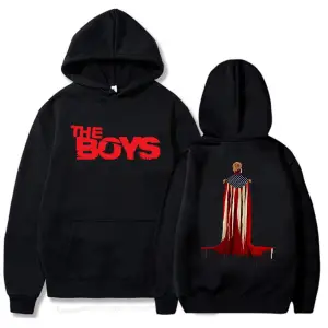 Beyaz Unisex Homelander grafik MovieThe-Boys Streetwear Hip Hop rahatk