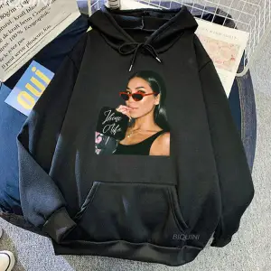 Beyaz Unisex Jhene Aiko kapüşonlu Streetwear şarkıcı grafik baskı