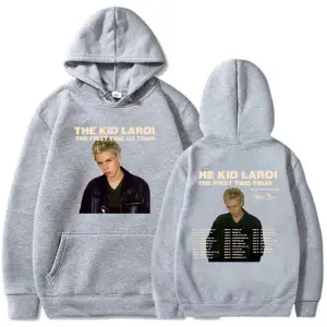 Beyaz Unisex Kapşonlu İlk Zaman Çocuk LAROI Hoodie Albümü Kız Grafik Moletom Masculi