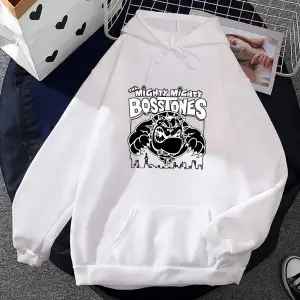 Beyaz Unisex kıyafetleri güçlü güçlü Bosstones kapşonlus