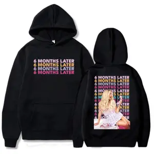 Beyaz Unisex Megan Moroney Georgia Kız Turu Kapüşonlular 2025 Albümü 6 Ay Sonra Sıcak Ka