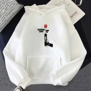 Beyaz Unisex Müzik g-yeşil gün Rock Band estetik Hoodie yakışıklı serin sweasweatshirt çiftk