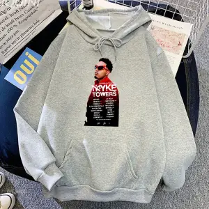 Beyaz Unisex Myke kuleleri La Pantera Negra Ropa Hombre Long deraseklerkıyaf