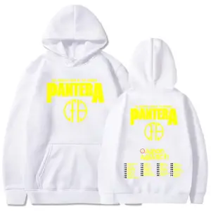 Beyaz Unisex Pantera Yaz 2025, Kapüşonlularrunge Moda Sokak Şıklığı