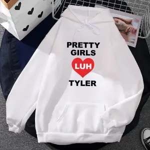 Beyaz Unisex Pretty Girls Luh Tyler Rapper Hip Hop Streetwear Casual Men Heavy Mental Fashion Swea