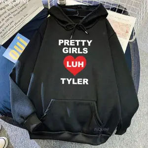 Beyaz Unisex Pretty Girls Luh Tyler Rapper Hip Hop Streetwear Casual Men Heavy Mental Fashion Swea