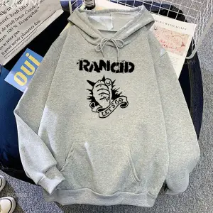 Beyaz Unisex Rancid Rock Band Hip Hop moda gidelim erkekkıyafetleri sıcak Har