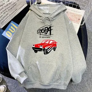 Beyaz Unisex Rock pa kayaRumba Duo araba komik grafik baskı içinStreet