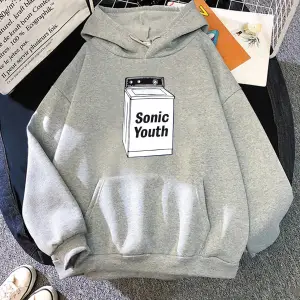 Beyaz Unisex S-Sonic Gençlik Müzik Grubu Harajuku Kapüşonlular Moda Punk Yakışıklı Manga Baskı Ka