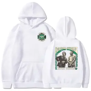 Beyaz Unisex Sonido Cosmico tur Band Hermanos Gutierrez grafik rahat Streetwe