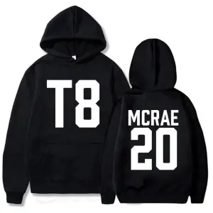 Beyaz Unisex T8 tamam ben tamam Tate McRae 20 şarkıcı grafik baskı kapşonluse