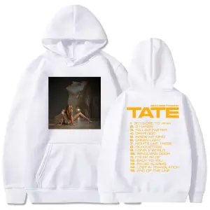 Beyaz Unisex Tate McRae Ne Kadar Yakın Albüm Yeni Moda Şarkıcı Grafik Ropa Hombr
