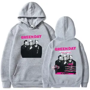 Beyaz Unisex The Saviors Tour 2025 Green Day Rock Band Graphic Sweatshirts Sudaderas Long S