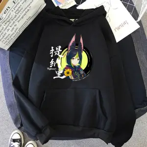 Beyaz Unisex Tighnari oyunu Genshin darbe Harajuku estetik rahat