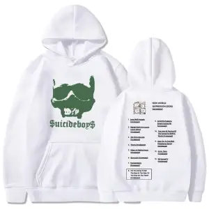 Beyaz Unisex treetweed Grafik Giyim YENI DÜNYA DEPRESSI Albümü Kapüşonlularüz