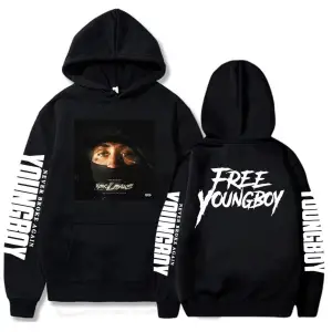 Beyaz Unisex YoungBoy Never Broke Again Daha Fazla Sızıntı Albümü kapüşonlu e