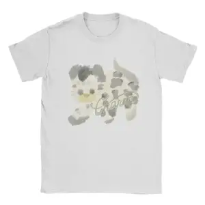 Beyaz Vintage Clairo Charm Kedi Yeni Albümler için Te