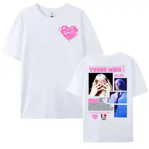 Beyaz WASSUP Tek YENI Genç Miko Şarkıcı Baskı leri Yuvarlak Boyun T