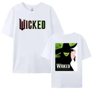 Beyaz Wicked Fantasy Movies Graphic Short Sleeve Cotton High Quality R