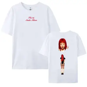 Beyaz Yakut Deneyimi Crewneck Jennie Ruby Albümü Baskı Jennie Tek,