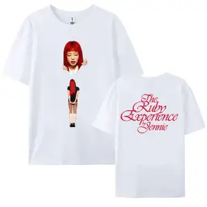 Beyaz Yakut Deneyimi Crewneck Jennie Ruby Albümü Baskı Jennie Tek,