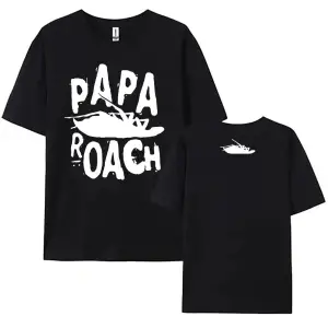 Beyaz yaz Tees PAPA ROACH ağır zihinsel bant leri grafik lar için