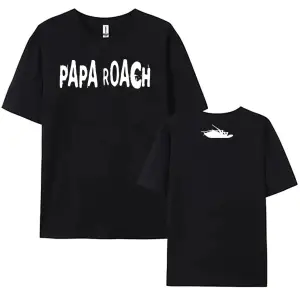 Beyaz yaz Tees PAPA ROACH ağır zihinsel bant leri grafik lar için