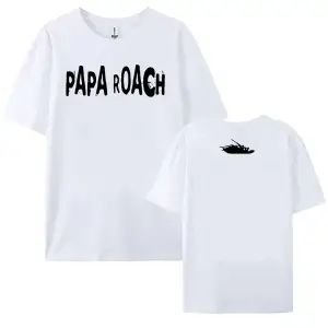 Beyaz yaz Tees PAPA ROACH ağır zihinsel bant leri grafik lar için