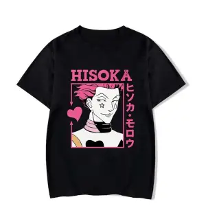Beyaz Yeni Popüler Anime Hisoka Baskı Kişilik Y2k yazlık Grafik