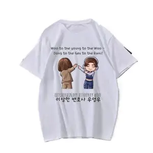 Beyaz Yeni Woo To Young To Woo Çıkartmaları | Olağanüstü Avukat Woo Kore Draması Yaz Kı