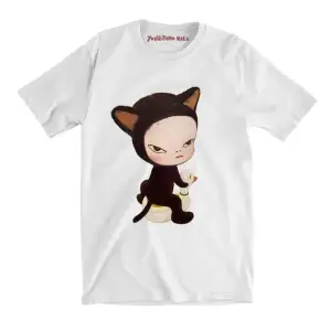 Beyaz Yoshitomo Nara Gitar Yaz T Yeni Tees an Ücre