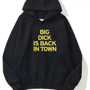 bıg dıck ıs back ın town ünisex sweatshirt gri