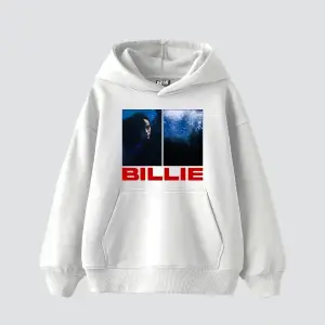 Billie Eilish Baskılı Oversize Unisex Beyaz