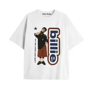 billıe eilish oversize t-shirt beyaz